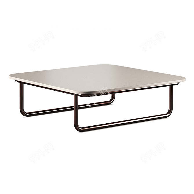 Baxter Arizona Stone Coffee Table 3D model image 4