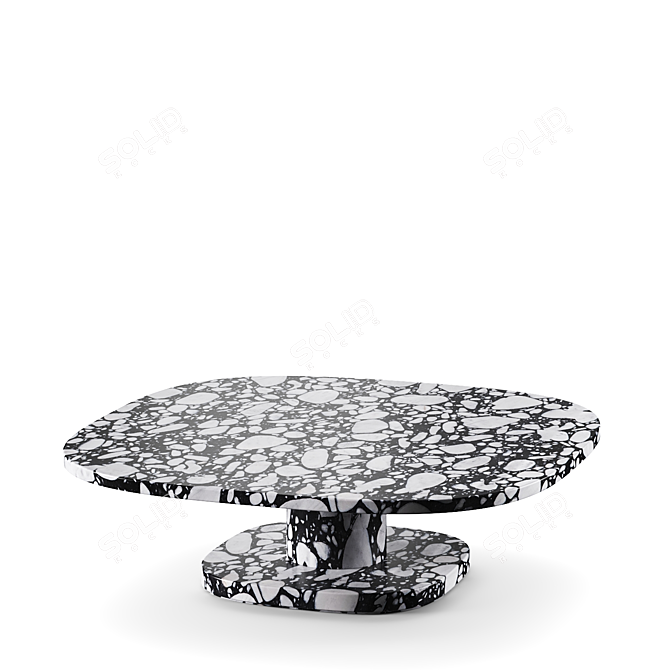 Designer Paola Navone Marble Garden Table 3D model image 4