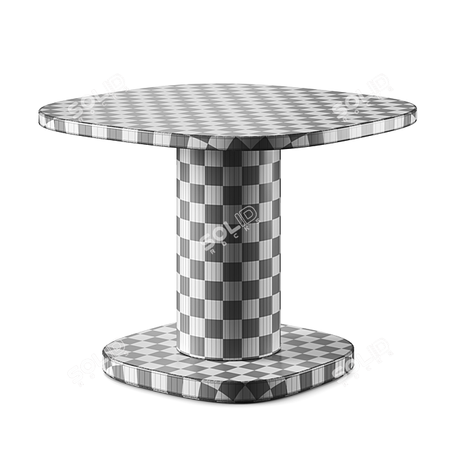 Designer Paola Navone Marble Garden Table 3D model image 6