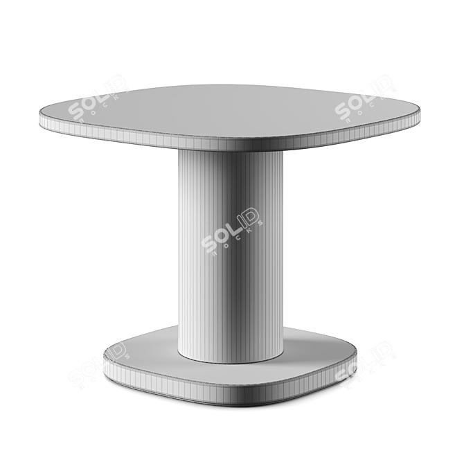 Designer Paola Navone Marble Garden Table 3D model image 7