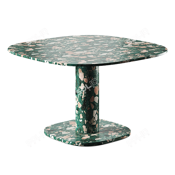 Baxter Matera Marble Table Rotation 3D model image 5