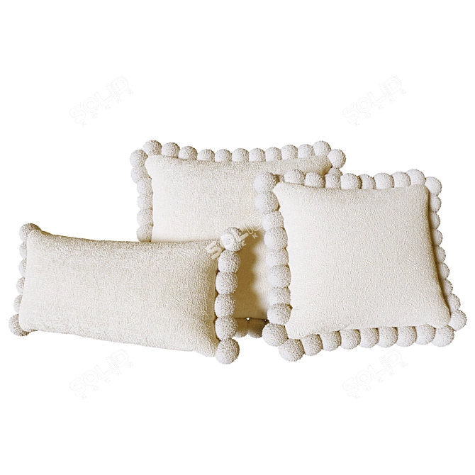 Soft Luxury Pillow 3D Model 3D model image 1