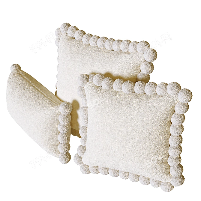 Soft Luxury Pillow 3D Model 3D model image 2