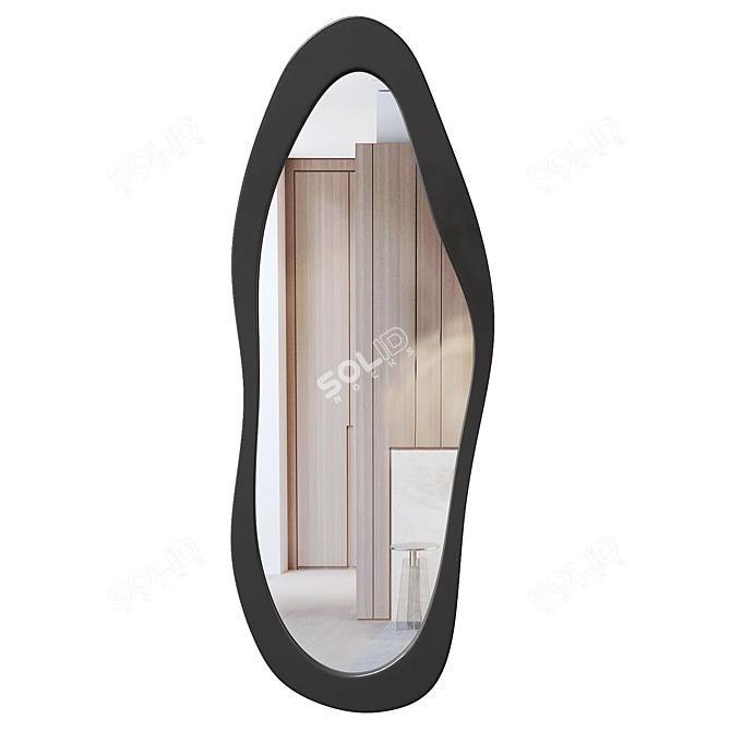 Modern Full Length Floor Mirror 3D model image 2