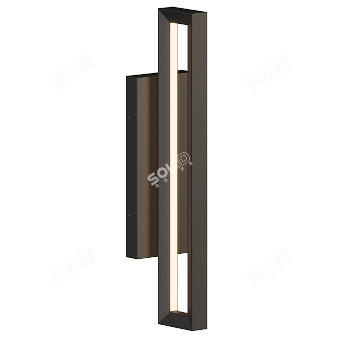 Adaptable LED Outdoor Wall Sconce 3D model image 2