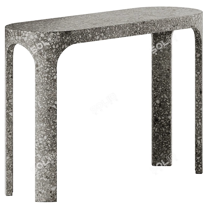 Terrazzo Console Table by Portego 3D model image 1