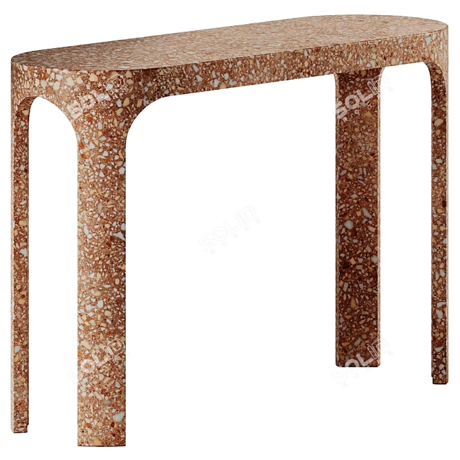 Terrazzo Console Table by Portego 3D model image 2