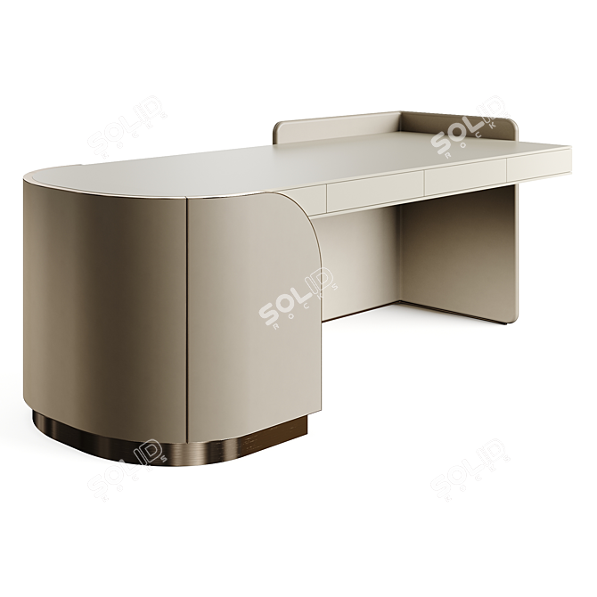 Precise 3D Duna Writing Desk 3D model image 3