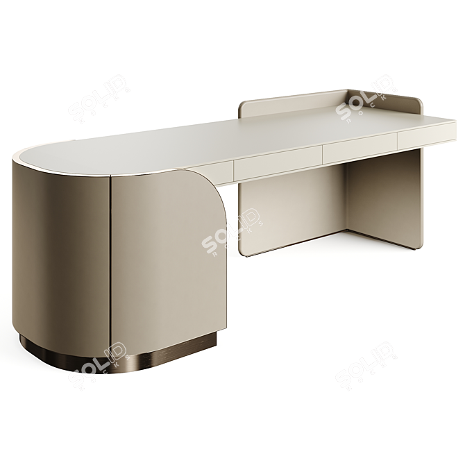 Precise 3D Duna Writing Desk 3D model image 4