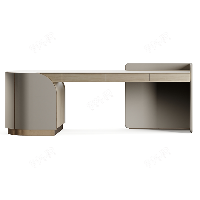 Precise 3D Duna Writing Desk 3D model image 5