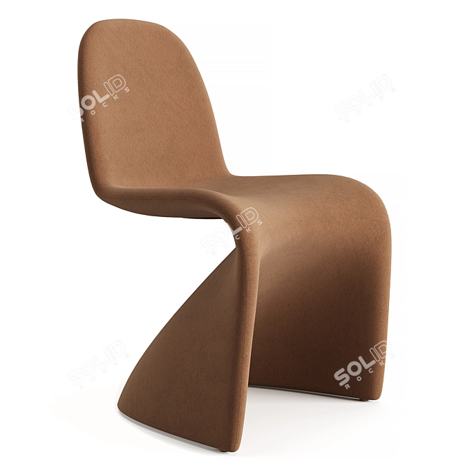 Vintage Gisele Dining Chair 3D model image 3