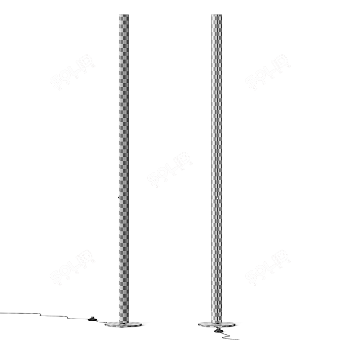 Sleek Ypsilon Floor Lamp 3D model image 5