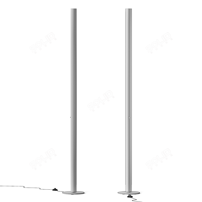 Sleek Ypsilon Floor Lamp 3D model image 6