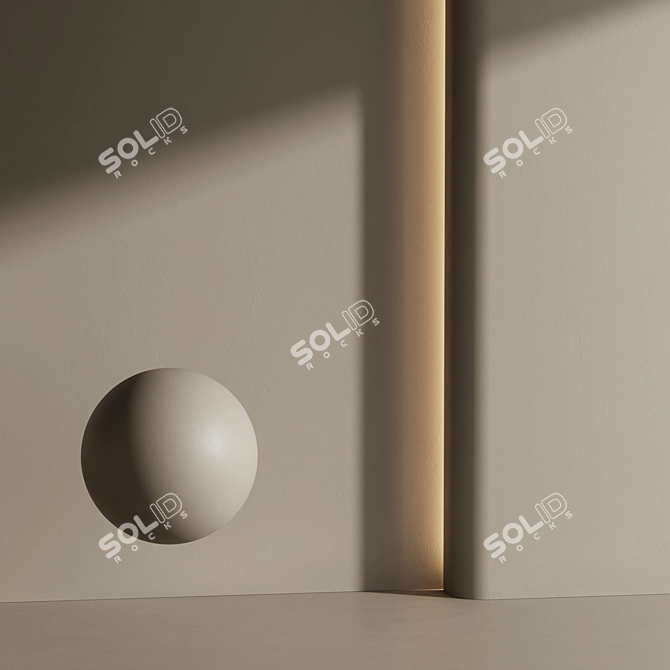 Modern Matte Wall Paint Set 3D model image 4