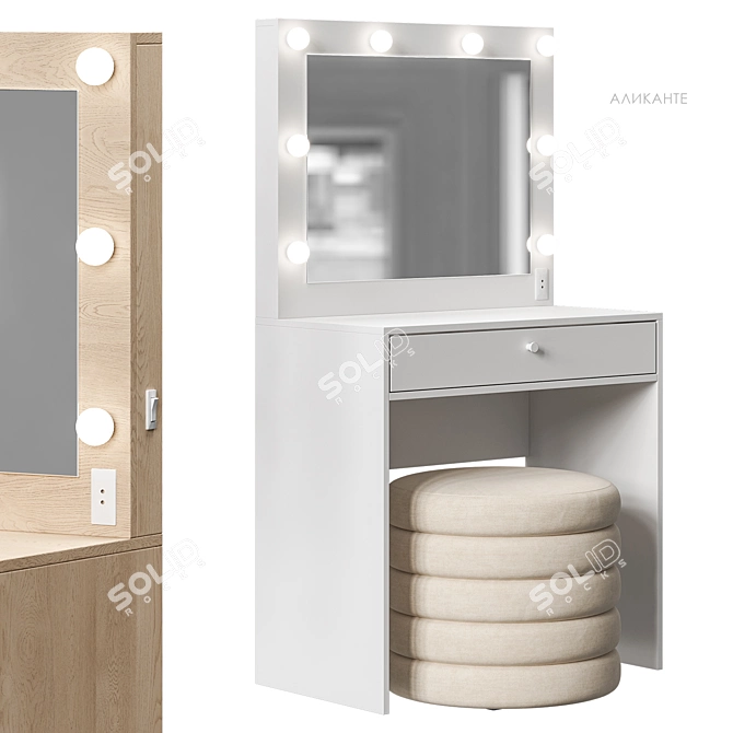 Alicant Vanity Table Set by Divan.ru 3D model image 1