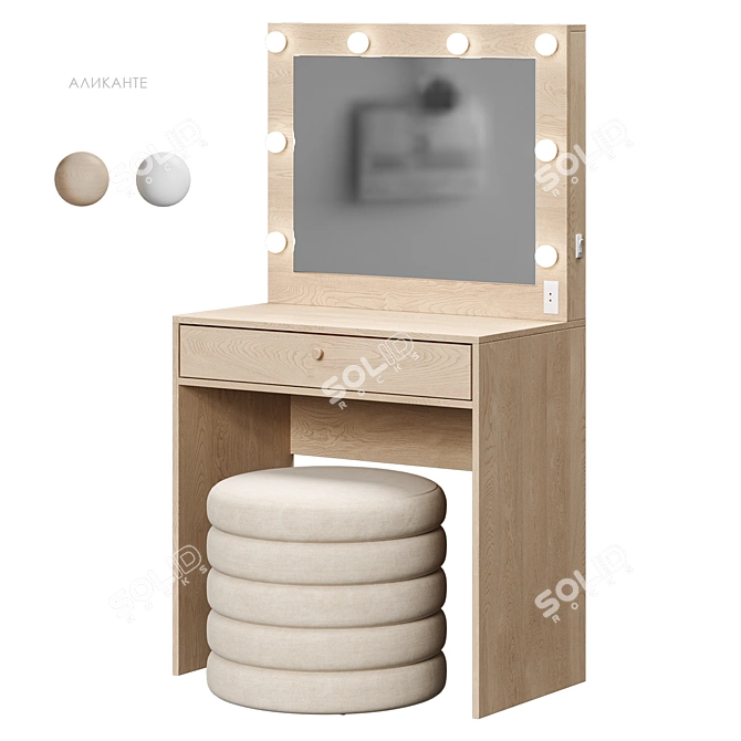 Alicant Vanity Table Set by Divan.ru 3D model image 5