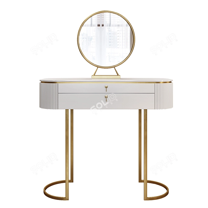 Forto Vanity Woodenkors Table 3D model image 1