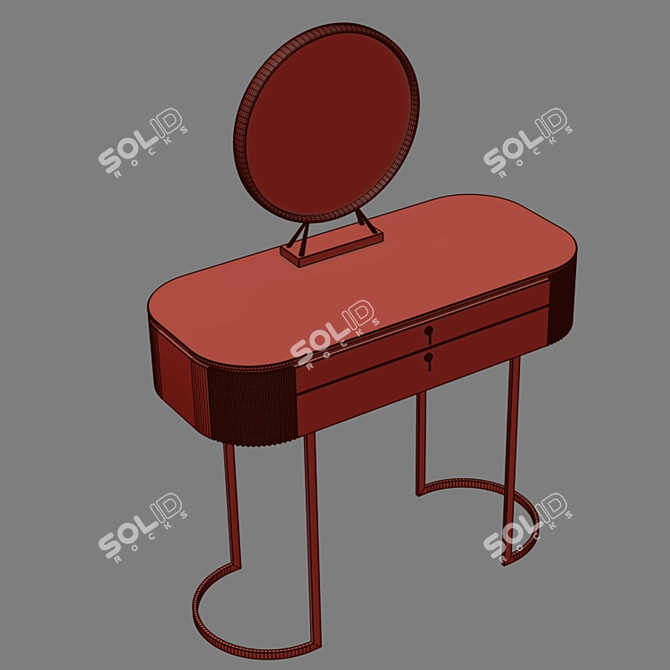 Forto Vanity Woodenkors Table 3D model image 3