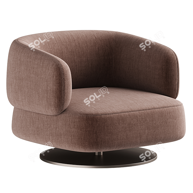 Modern Zeppelin Armchair in 3D 3D model image 5