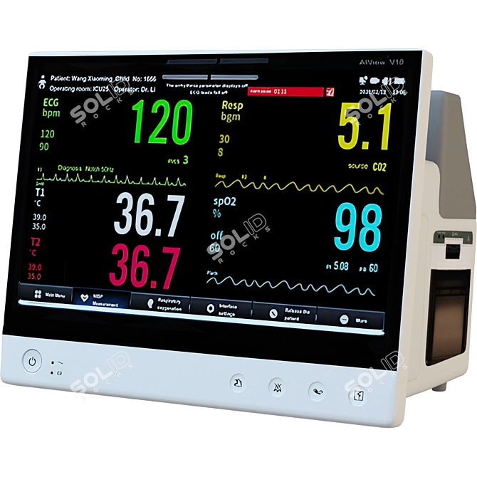 Advanced AIView V10 Monitor 3D model image 1