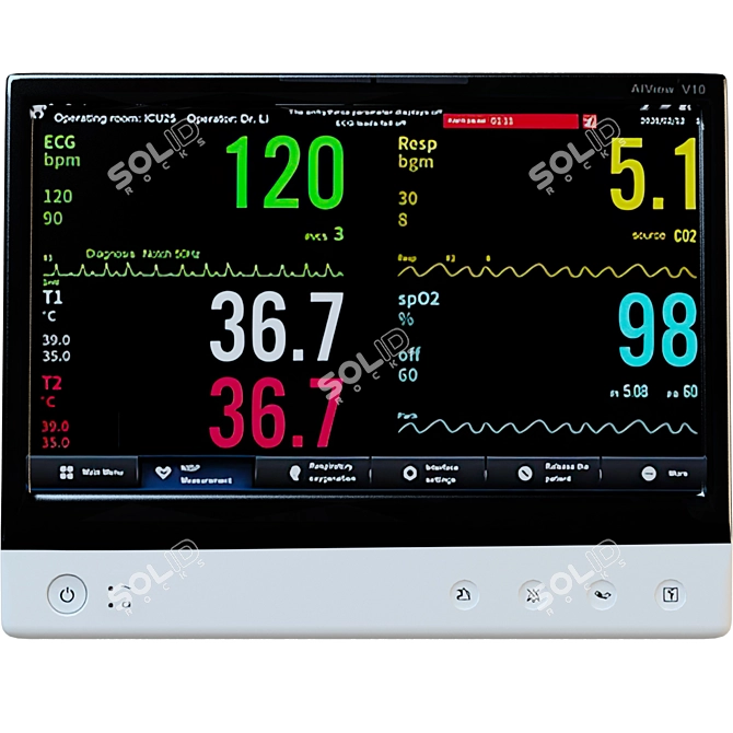 Advanced AIView V10 Monitor 3D model image 2