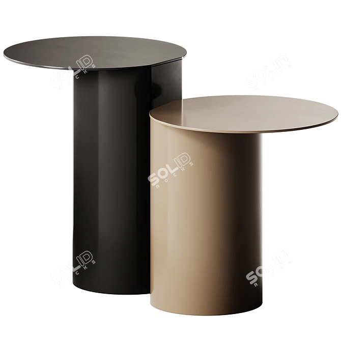 Frigerio Elly Metal Side Table 3D model image 3