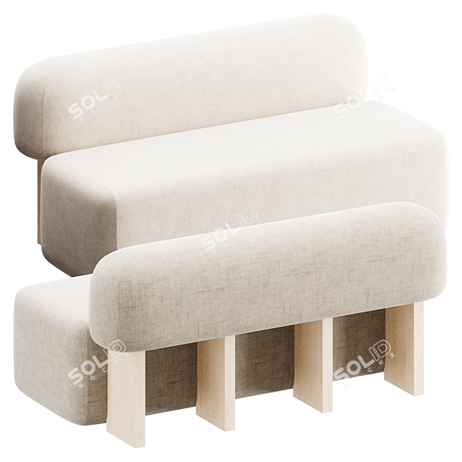YEMENI Sofa | Modern Elegance 3D model image 2