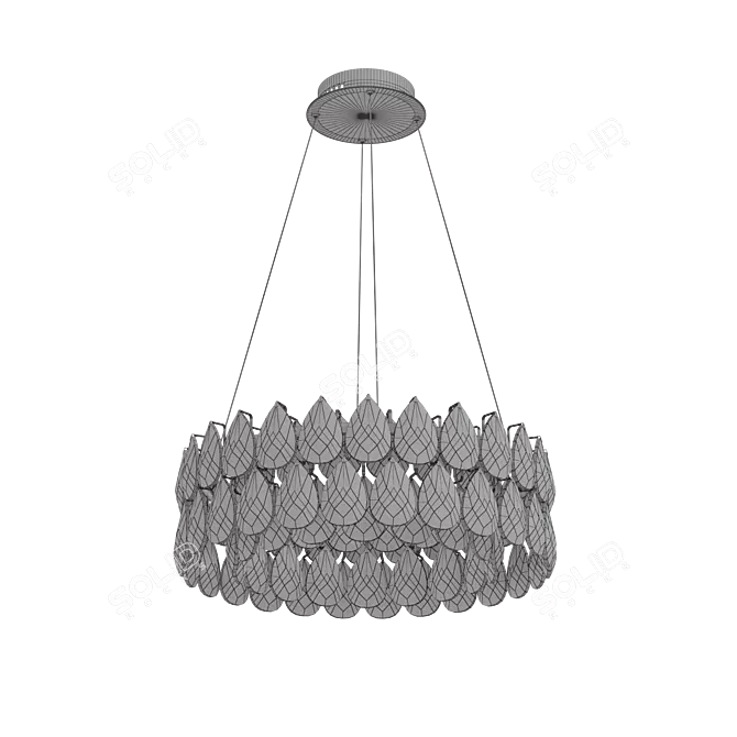 Bogates Crystal LED Chandelier Marvel 3D model image 2