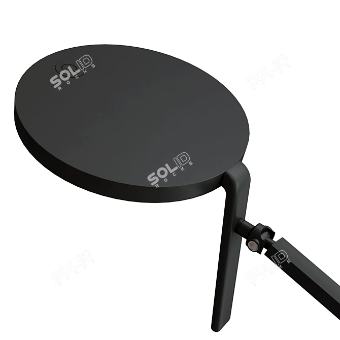Adjustable LED Steel Table Lamp 3D model image 5