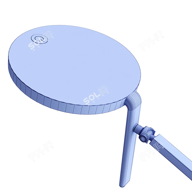 Adjustable LED Steel Table Lamp 3D model image 6