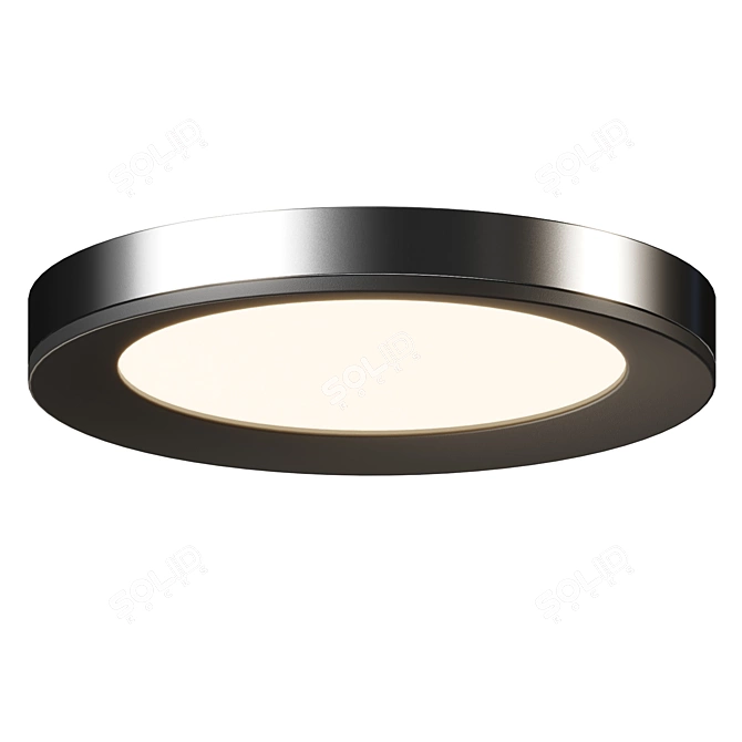 Sleek LED Panel Light Fixture 3D model image 3