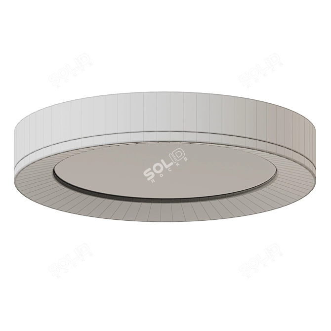 Sleek LED Panel Light Fixture 3D model image 5