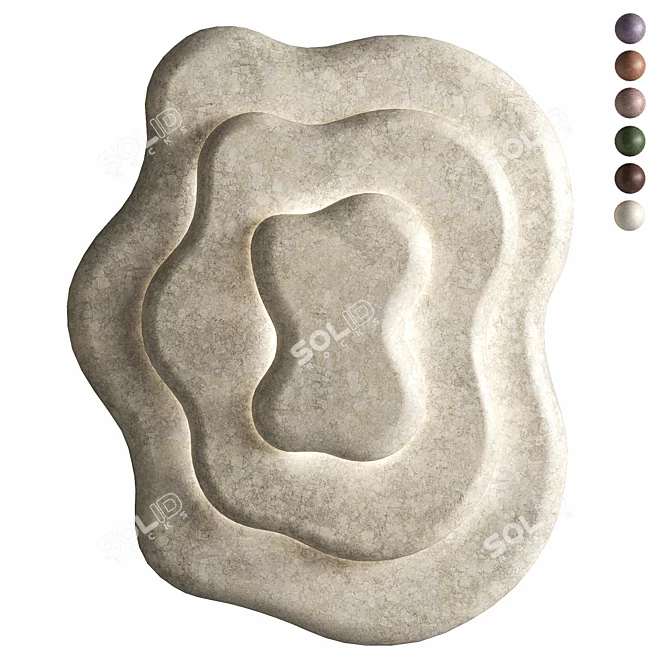  Lagoon Wall Sconce in Stone 3D model image 1