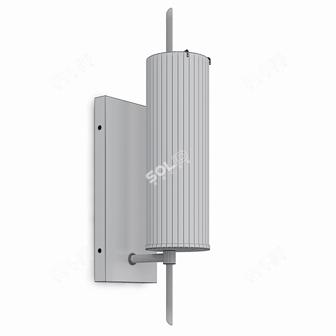 Modern Brass Wall Sconce 3D model image 7