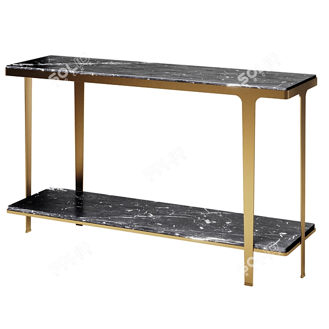 Gennaro Console Table Rouge 3D model image 1