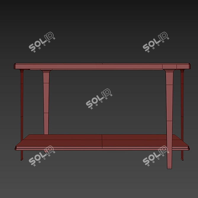 Gennaro Console Table Rouge 3D model image 3