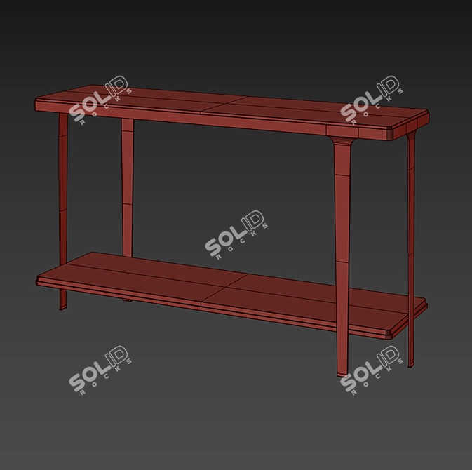 Gennaro Console Table Rouge 3D model image 4