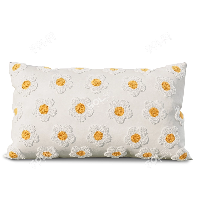 Floral Cushion Set - Various Sizes 3D model image 5