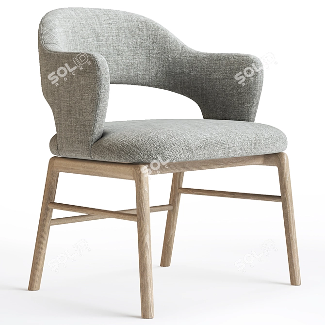 Stylish Flexform Alma Armchair - Vray & Corona Render 3D model image 1