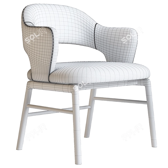 Stylish Flexform Alma Armchair - Vray & Corona Render 3D model image 3