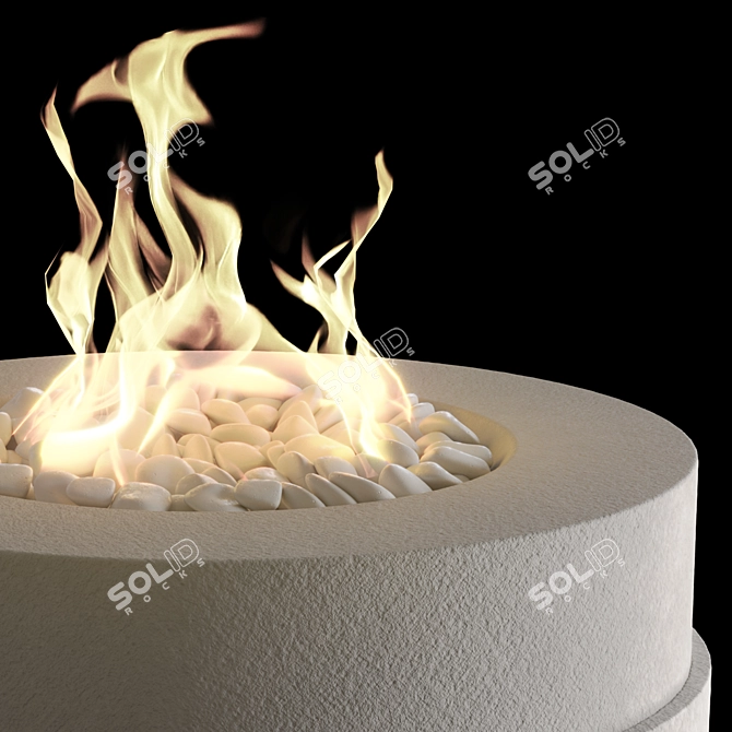 Bioethanol Fireplace Bowl 16 3D model image 3