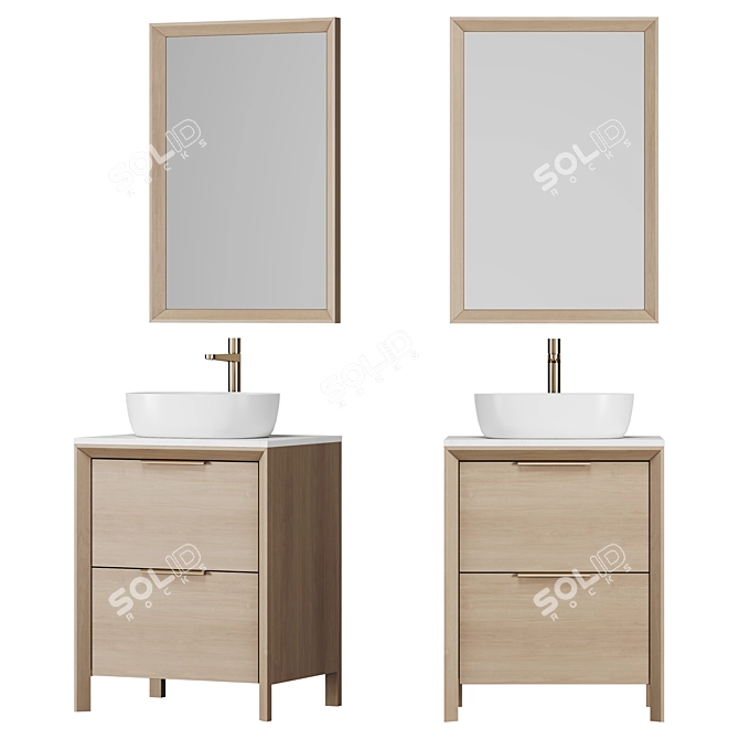 Dantone Home Dive Bathroom Furniture 3D model image 1