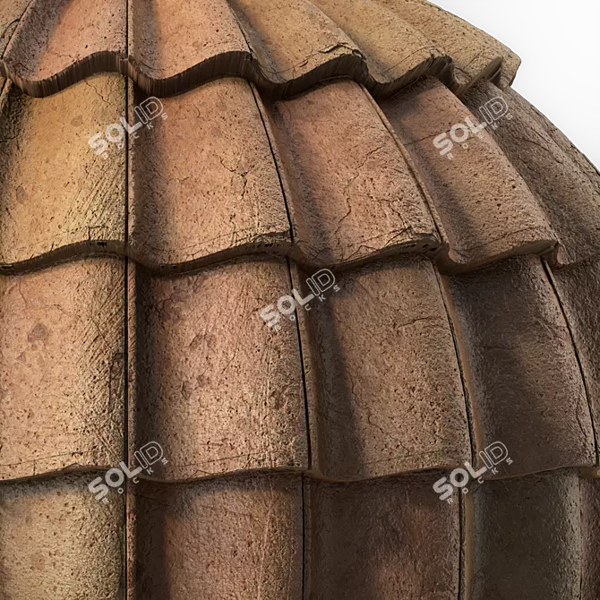 Concrete Roofing Materials: Texture,Sbsar,PBR 3D model image 6