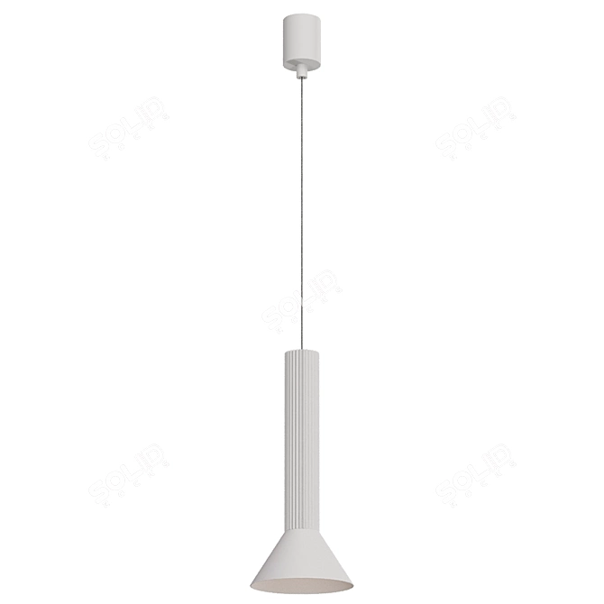 Sleek Modern Pendant Light 3D model image 2