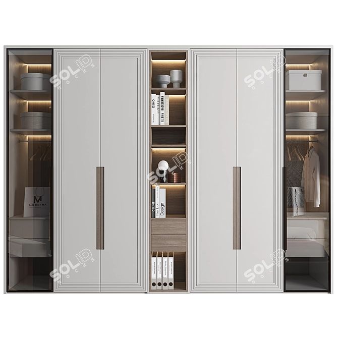 Modern Furniture Set 236 3D model image 1