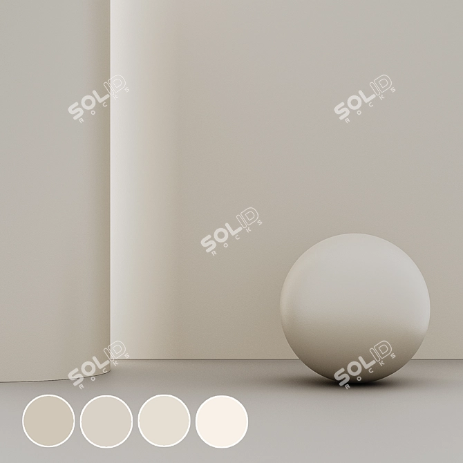 Seamless Wall Paint Textures 3D model image 3