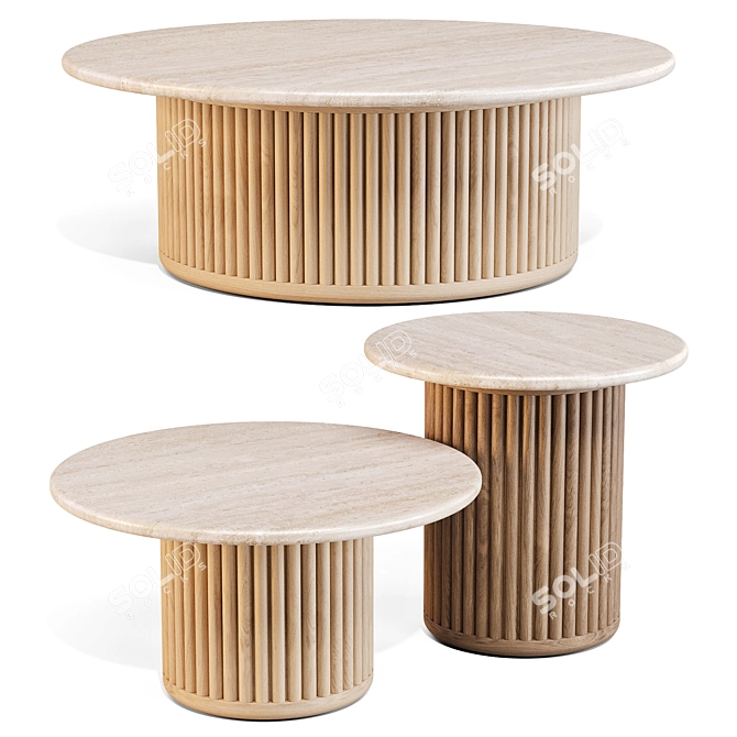 Tribu Otto Tables Collection 3D model image 1