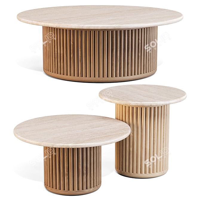 Tribu Otto Tables Collection 3D model image 5