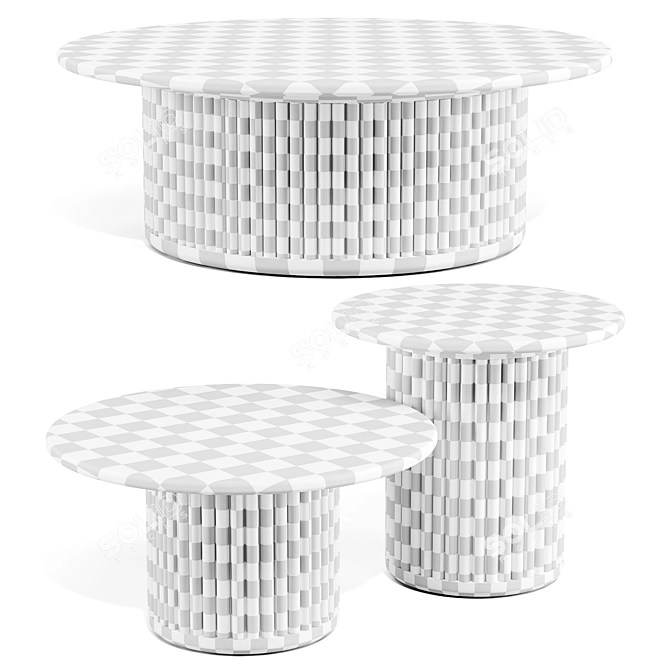 Tribu Otto Tables Collection 3D model image 6