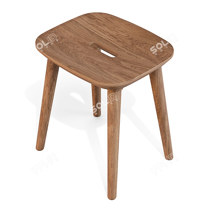 Modern VNA Dining Stool 3D model image 4